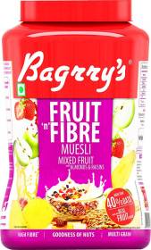 Bagrry's Fruit 'n' Fibre Muesli Almonds & Raisins Plastic Bottle