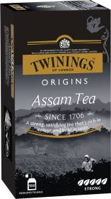 TWININGS Assam Tea, Premium, Strong, Full-bodied and Robust Flavour Black Tea Bags Box