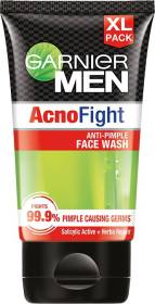GARNIER Men Acno Fight Anti-Pimple Facewash for Acne Prone Skin, 150g Face Wash