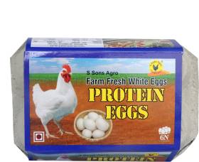 S Sons Agro Farm Fresh Protein Hen White Eggs