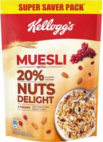 Kellogg's Muesli 20% Nuts Delight Pouch