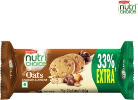BRITANNIA NutriChoice Oats Cookies Chocolate Almond Cookies