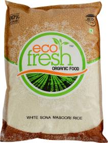 ecoFRESH Organic Sona Masoori Rice (Medium Grain, Raw)