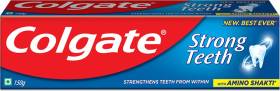 Colgate Strong Teeth Anticavity Toothpaste, India's No. 1 Toothpaste, Amino Shakti Formula, 150gm Toothpaste