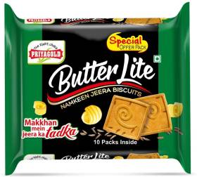 Priyagold Butter Lite Namkeen Jeera Bakery Biscuit