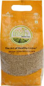 ecoFRESH Organic Brown Sona Masoori Rice (Full Grain, Raw)