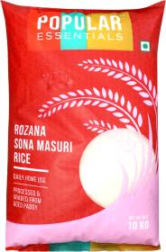 Popular Essentials Rozana Sona Masoori Rice (Medium Grain, Raw)