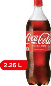 Coca-Cola Original Taste Soft Drink PET Bottle, 2.25 L PET Bottle