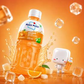 Mogu Mogu Orange Juice with Nata de Coco 320 ml