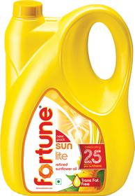 FORTUNE Sunlite Refined Sunflower Oil Can (sooryagaandhi ennai)