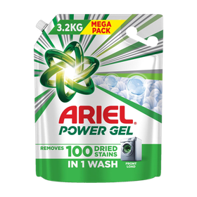 Ariel Power Gel Front Load Removes 100 Stains in 1 Wash Fresh Liquid Detergent