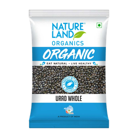 Natureland Organics Black Urad Dal  (Ulundhu paruppu) (Whole) (Black Gram)