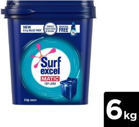 Surf excel Matic | Top Load Detergent Powder (6 kg)