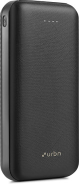 URBN 20000 mAh 12 W Power Bank (Black, Lithium Polymer, Fast Charging for Mobile)