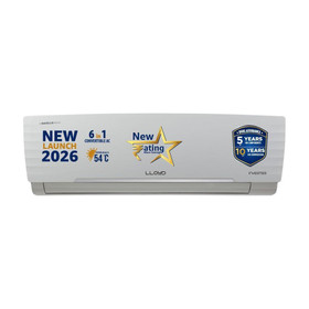 Lloyd 2026 Model 1.5 Ton 5 Star Split Inverter AC GLS18I5AGGGW, White