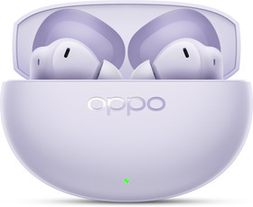 OPPO Enco Air 5 with 6-mic 52dB ANC,Upto 54Hrs Playtime,Low Latency,Fast Charging Bluetooth Headset Lavender Purple, True Wireless