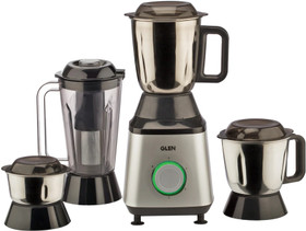 Glen Powerful 750W motor food grade 304 Stainless steel blades 750 W Mixer Grinder Mixer Grinder 100% Copper Motor 1 Transparent Jar with fruit filter