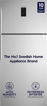 Electrolux 537 L Frost Free Double Door 1 Star Refrigerator with Inverter Top Freezer UltimateTaste 500,  (Arctic Silver, ETE5700C-A)