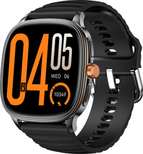 Ai+ NovaWatch Active 9mm Slim, 1.73" AMOLED Display, BT Calling, IP68 Smartwatch Classic Black Strap, Free Size