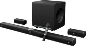 ZEBRONICS Juke Bar 11000 Dolby Atmos,DTS:X,Wireless Subwoofer & Satellite 1610 W Bluetooth Soundbar Black, 11.2.4 Channel