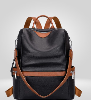 WomenBuzz Leather Backpack For Women and Girl Anti-theft Purse for