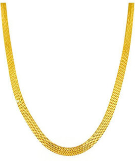 DMJ (22Inch) Finely Detailed Men's Chain in Gold Plating Gold