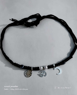 KMJ KMJ Pure Silver(chandi) Chand Suraj Haye with Pure Cotton