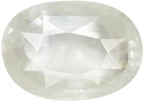 बरमुंडाजेम्स Ratti White Sapphire Stone Original