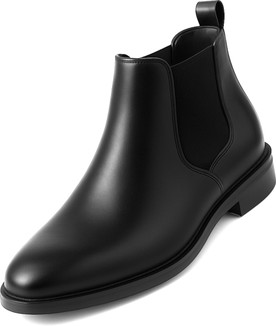 Black Jeans Chelsea Mens Winter Dress Boots Black Jousen Mens