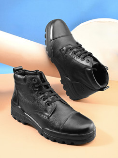 Dress Shoes Police Constable Shoes TSF Black Leather Uniform
