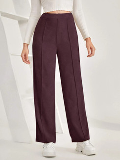 MANIAC Slim Fit Women Maroon Trousers Buy MANIAC Slim Fit Women