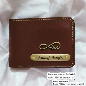 SY Gifts Boys Tan Artificial Leather Wallet Ravi Name Wallet