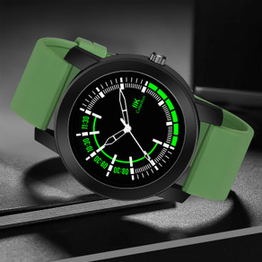 IIK Collection IIK-987M1 Silicon Strap Watch for Men Round Dial