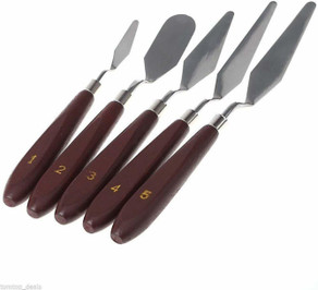 Set 13 Spatole Per Pittura - Acciaio Inox Per Olio, Acrilico E Texture