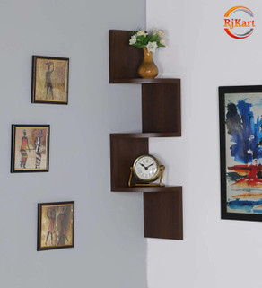 ANB Enterprises Wall shelf zigzag shelves MDF Wall hanging