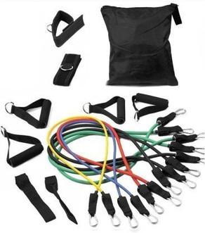 GJSHOP Resistance Bands with Foam Handles, Door Anchor, and Ankle