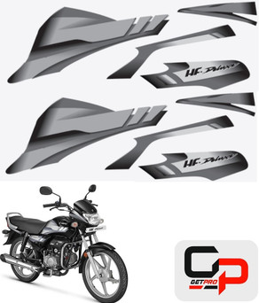 Sticker Hf Deluxe Black Silver Bike Sticker Kit Hf Deluxe Fuel