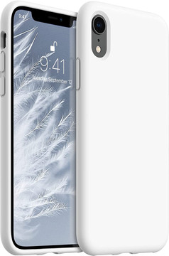 White Full Cover Case For Iphone Xr White Silicone Case White