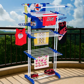 PARASNATH Steel Floor Cloth Dryer Stand 2-POLL Price in India