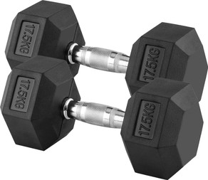 yash fitness Rubber Coated Hexa Dumbbell Set For Men Women