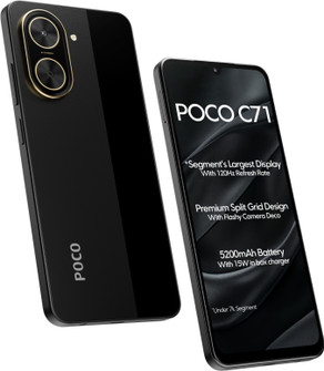 POCO C71 ブラック 3GB RAM 64GB ROM POCO C71 64GB - Power Black