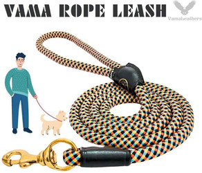 VamaLeathers Slip Leash with Adjustable Attractive Nylon