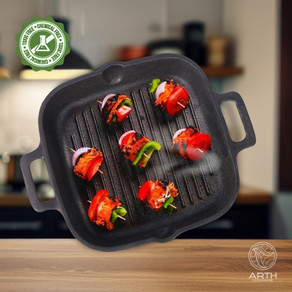 Dessini 32 CM Grill Magic Pan Grill Pan 32 cm diameter with Lid