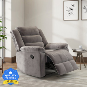 Nilkamal Sierra Velvet Fabric Manual Recliner Fabric Manual