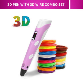 camin 3D Pen| 3D Pen with USB Cable| 3D Pen for Kids (10 Color PLA