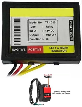 bike hazard flasher Front, Rear, Front Flasher Indicator Light for