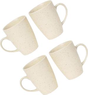 ARZ Coffees White Ceramic Coffee (250 ml, Pack of 4) Ceramic Coff