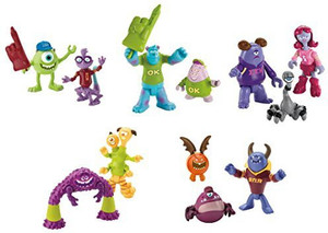 Imaginext Disney Monsters University Set Of 12 Figures - Art, Terri, Terry,  Johnny, Chet, Omar, - Disney Monsters University Set Of 12 Figures - Art,  Terri, Terry, Johnny, Chet, Omar, . Buy