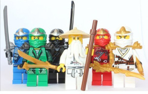 LEGO Ninjago - Sensei Wu + 5 ZX Ninjas - Lloyd, Kai, Cole, Jay