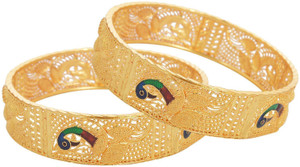Johri Bazar Alloy Gold-plated Bangle Set